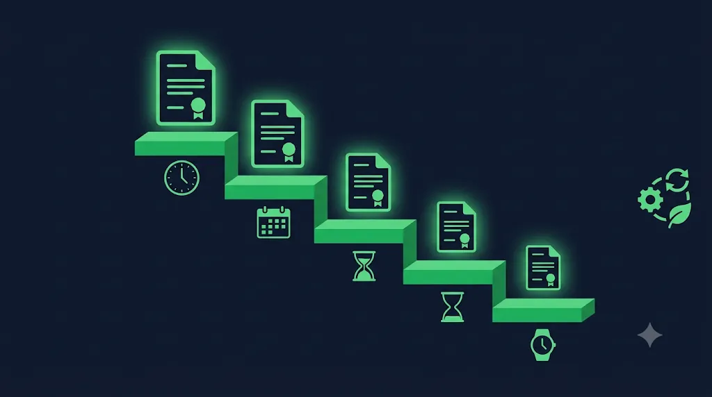 90-Day Certificate Lifetime Guide — countdown timer showing certificate validity period