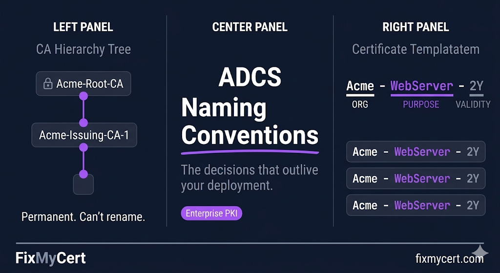 ADCS Naming Conventions