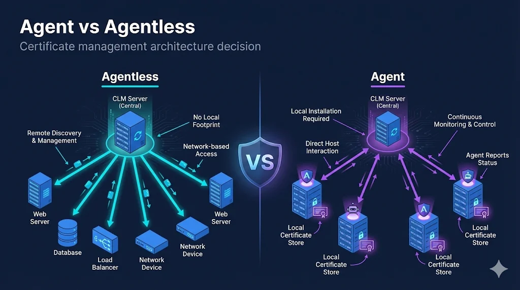 Agent vs Agentless CLM