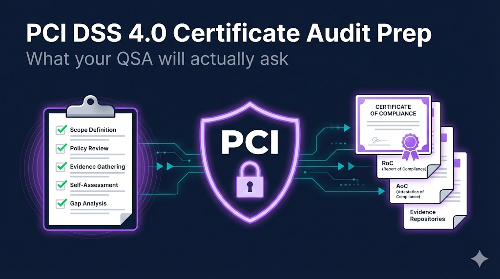 PCI DSS 4.0 Certificate Audit Prep